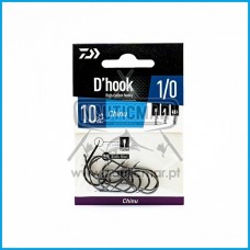 Anzol Daiwa D'Hook Chinu nº1/0 10un