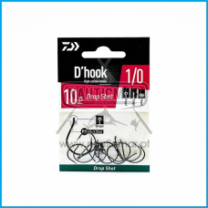 Anzol Daiwa D'Hook Drop Shot nº1/0 10un