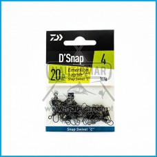 Destorcedor Daiwa Agrafe Snap Swivel C 16Kg Tam.4