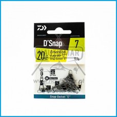 Destorcedor Daiwa Agrafe Snap Swivel C 10Kg Tam.7