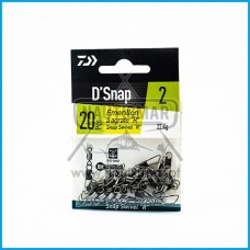 Destorcedor Daiwa Agrafe D'Snap R 22Kg Tam.2