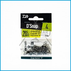 Destorcedor Daiwa Agrafe Snap Swivel R 16Kg Tam.4