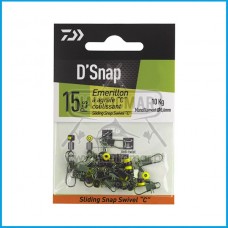 Destorcedor Daiwa Agrafe Snap Swivel C 10Kg Tam.S