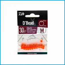 Pérolas Daiwa Redondas Ovo de Salmão 5mm 30pcs