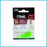 Pérolas Daiwa Ovais Fosforesc. Verde 4x5mm 30pcs