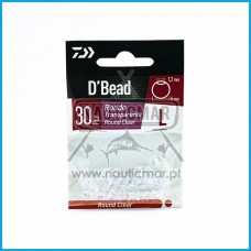 Pérolas Daiwa Redondas Transparente 6mm 30pcs