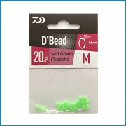 Pérolas Daiwa Soft Ovais Verde Fosfo M Pérolas Daiwa Soft Ovais Verde Fosfo M