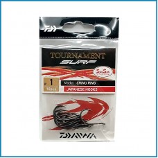 Anzol Daiwa Tournament Hook Surf SaqSas Chinu Ring nº1 10un