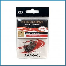 Anzol Daiwa Tournament Hook Surf SaqSas Chinu Ring nº2 10un