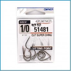 Anzol Owner 51481 Cut Super Chinu nº1/0 8un