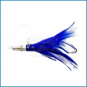 Amostra Tunita Varmit Feath 140mm 32g Blue/White