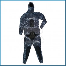 Fato Bluefin Predator Camuflado Preto-Cinza 5mm (Tamanho M)