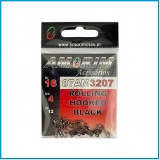 Destorcedor Amorim Rolling Hooked Preto 12pcs nº16