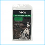 Assist Vega Slow Short Twin White Flash nº2/0 2pcs Assist Vega Slow Short Twin White Flash nº2/0 2pcs