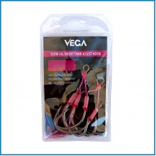 Assist Vega Slow Jig Short Twin Pink nº2/0 2pcs