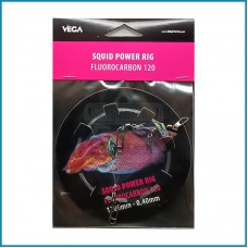 Montagem Vega Squid Power Rig Fluorocarbon 120