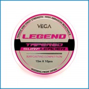 Linha Vega Legend Surf Leader 0,26mm-0,50mm 15m X10pc