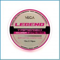 Linha Vega Legend Surf Leader 0,26mm-0,50mm 15m X10pc