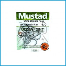 Anzois Mustad Chinu AllRound Ref.10001NP BN Nº1/0