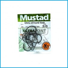 Anzois Mustad Chinu AllRound Ref.10001NP BN Nº2/0