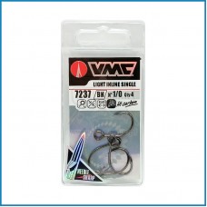 Anzóis VMC 7237 BN Nº1/0 Inline Predator Light – 4 Unidades
