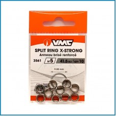 Argolas VMC 3561 Stainless X-Strong Split Ring nº5 41.5Kg 10pcs