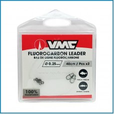 Clip com Leader VMC 0.25mm 40cm 2pcs
