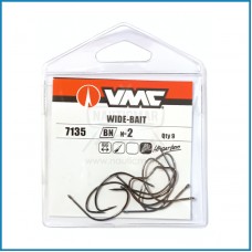Anzois VMC 7135 BN nº2 Wide Bait 9un
