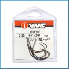 Anzois VMC 7135 BN nº2/0 Wide Bait 6un