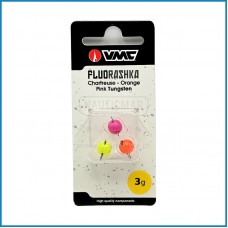 Chumbo VMC Fluorashka de Tungsténio 3g – 3 Unidades