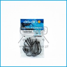 ANZOL ASARI BLACK TUNA A4123NOS nº7/0 10un