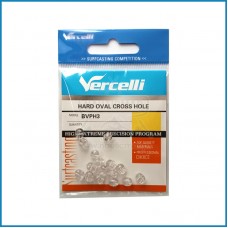 Pérolas Vercelli Cruzadas Transparentes 6x4,7mm L