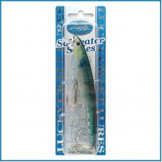 Amostra Lucky Craft SW Flash Minnow 130MR MS Ghost Jack Smelt