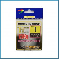 Clip Barros Diamond Snap nº1 10pcs