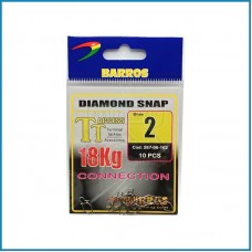 Clip Barros Diamond Snap nº2 10pcs