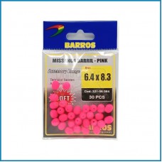 Missangas Barril Rosa Barros 6.4x8.3 30pcs