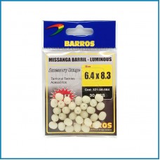 Missangas Barros Barril Luminous 6.4x8.3 30pcs