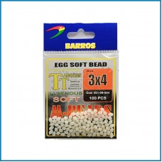 Missangas Barros Egg Soft Bead 3x4 100pcs