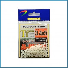 Missangas Barros Egg Soft Bead 3.4x5 100pcs