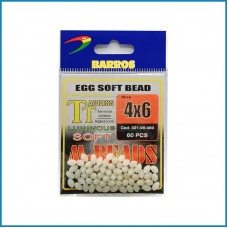 Missangas Barros Egg Soft Bead 4x6 60pcs