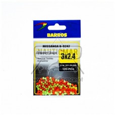 Missangas B-9247 Barros 3x2.4 120pcs