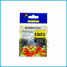 Missangas B-9247 Barros 4.5x2.5 100pcs